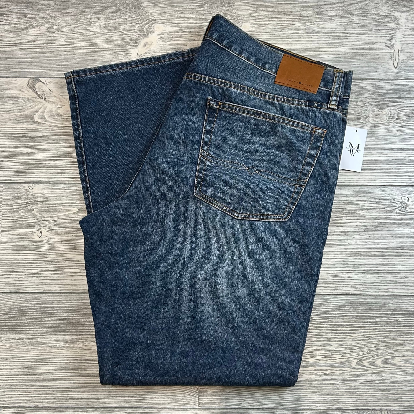 Lucky Brand 181 Relaxed Straight Jeans 38x30  Premium Denim